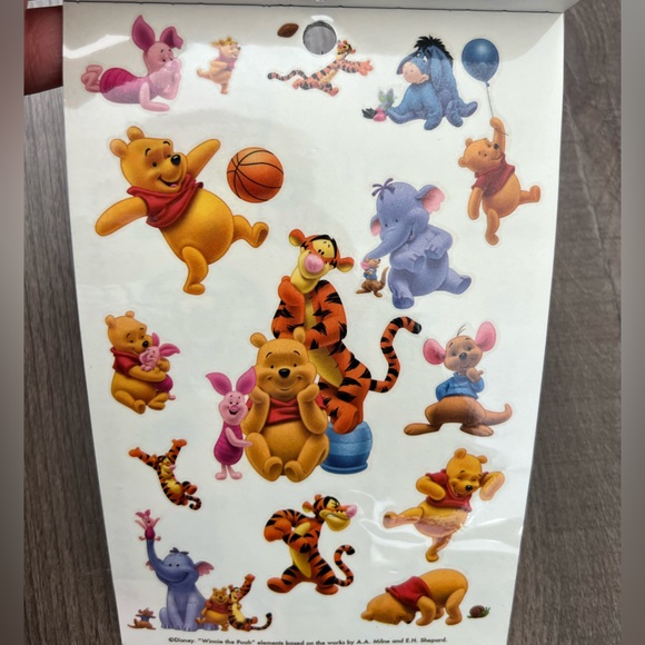 NEW Vintage Y2K Winnie the Pooh Temporary Tattoo Booklets - 3 Total - Picture 4 of 6